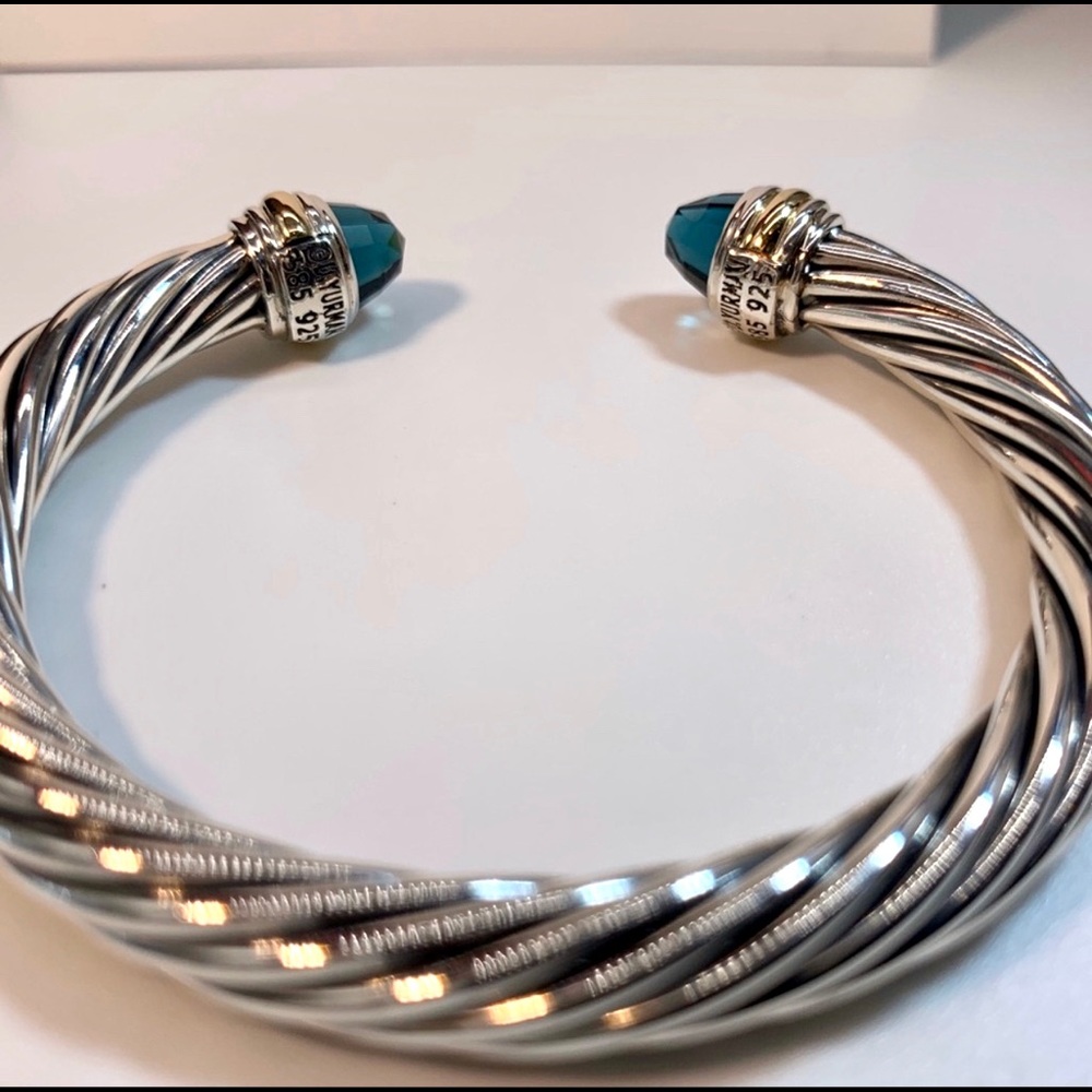 Used David Yurman 7mm SS and Gold Bracelet